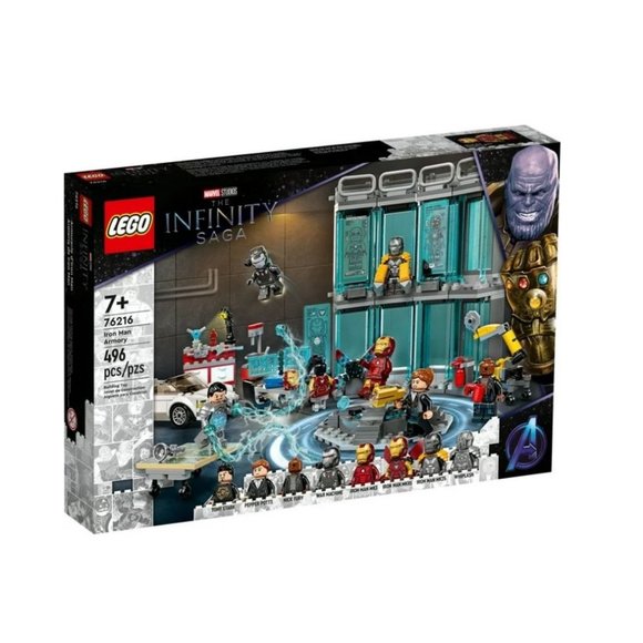 NEW Marvel Iron Man Armory Toy Building Set 76216 Avengers...